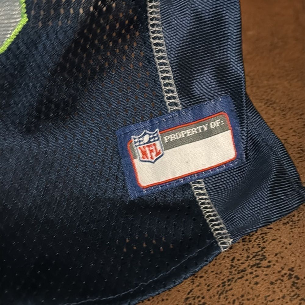 SEATTLE SEAHAWKS JERSEY PETS OFFICIAL NFL TEAM WEAR BLUE & GREEN STITCHED M NWT - Picture 8 of 12